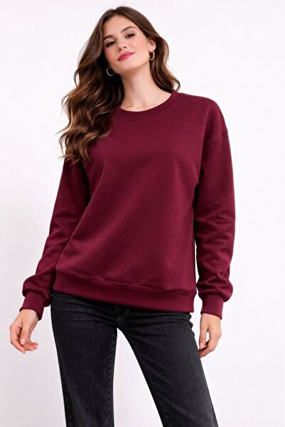 CGA Women's Sweatshirt Basic Crew Neck Basic Sweatshirt