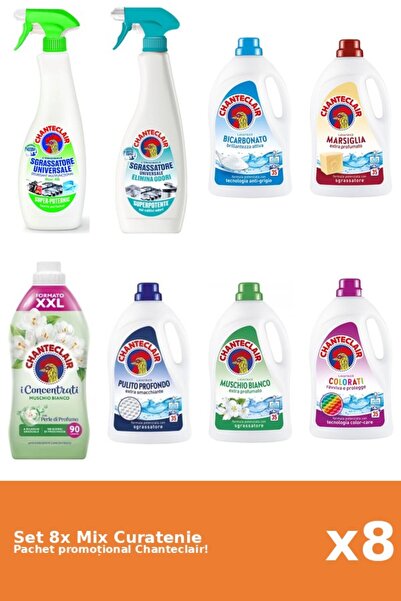 Chanteclair Set 8 Mix Curatenie Chanteclair: Lamaie, Bicarbonat, Clasic, Colo...