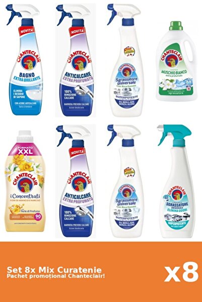 Chanteclair Set 8 Mix Curatenie Chanteclair: Bicarbonat, Clasic, Portocale, P...