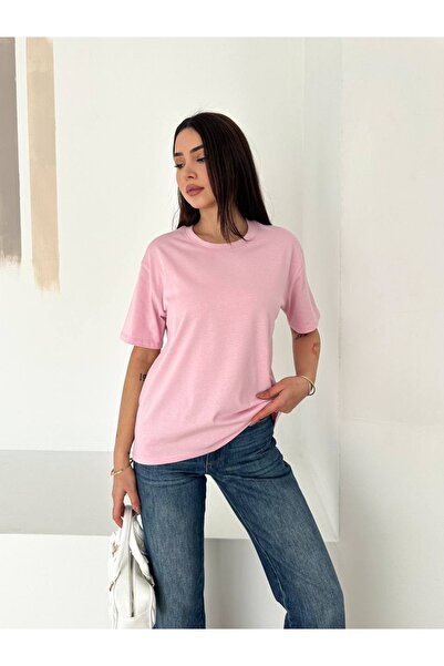 PIOVE تي شيرت أساسي كبير الحجم من قطن لونًا - بيور إيسنشيال