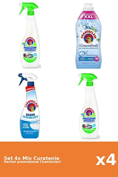 Chanteclair Set 4 Mix Curatenie Chanteclair: Lamaie, Lotus, Clasic
