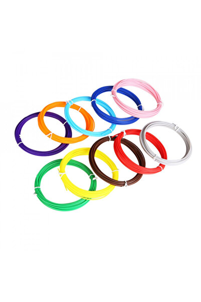 OEM Set of 10 PCL filaments of 5 meters for 3D pen, 1.75mm
