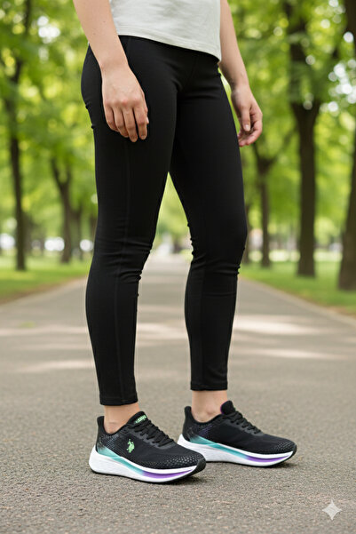 U.S. Polo Assn. Original Women's Black Sneaker Sports Shoes