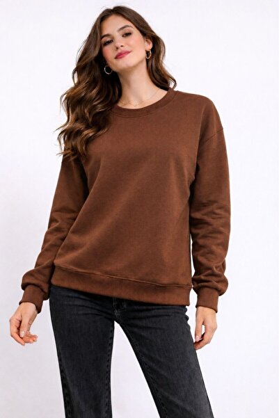 CGA Women's Sweatshirt Basic Crew Neck Basic Sweatshirt