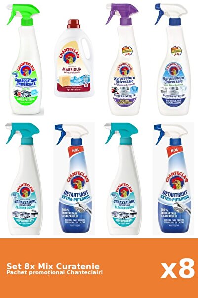Chanteclair Set 8 Mix Curatenie Chanteclair: Lamaie, Bicarbonat, Puternic, Ma...