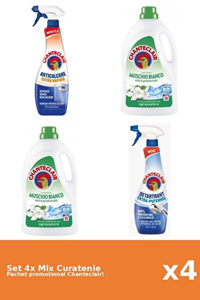 Chanteclair Set 4 Mix Curatenie Chanteclair: Rapid, Puternic, Mosc Alb