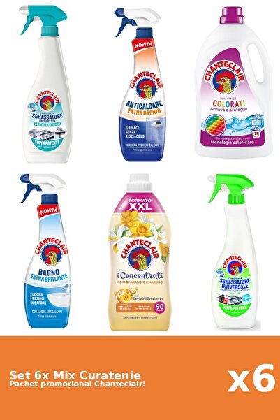 Chanteclair Set 6 Mix Curatenie Chanteclair: Lamaie, Clasic, Portocale, Color...