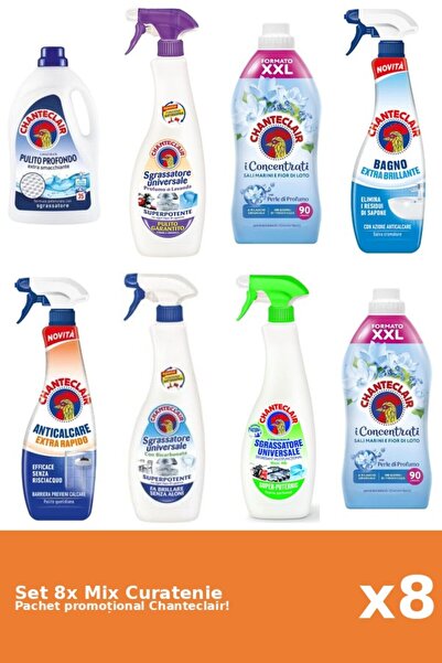 Chanteclair Set 8 Mix Curatenie Chanteclair: Lamaie, Bicarbonat, Lotus, Clasi...