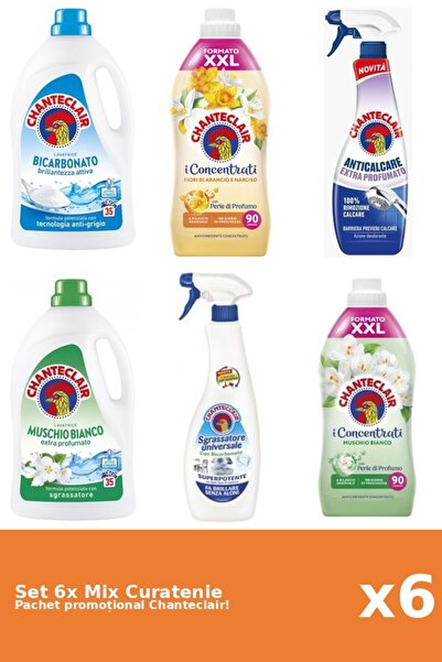 Chanteclair Set 6 Mix Curatenie Chanteclair: Bicarbonat, Portocale, Parfumat,...