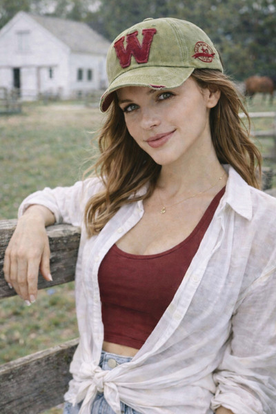 Ritagarcia Embroidered Vintage Model Women's Baseball Cap - Vintage Cap