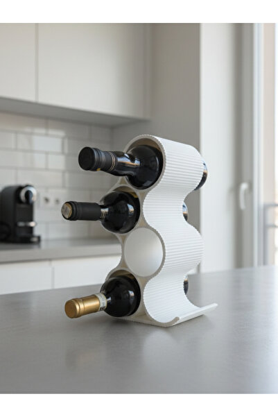 Titrek Toys Modern Wavy Bottle Organizer - Wine and Olive Oil Stand - Kitchen...