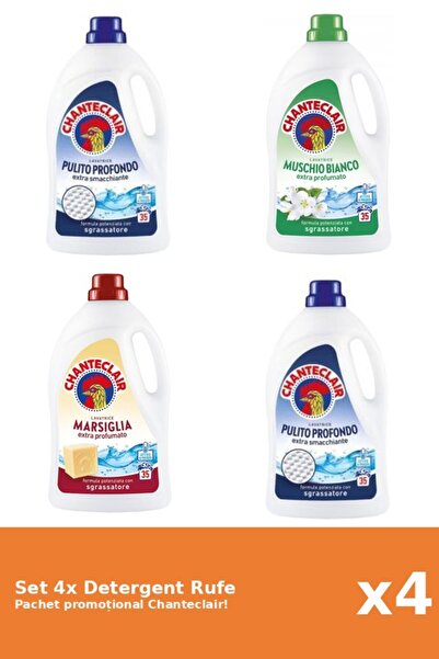 Chanteclair Set 4 Detergent Rufe Chanteclair: Clasic, Marsilia, Mosc Alb