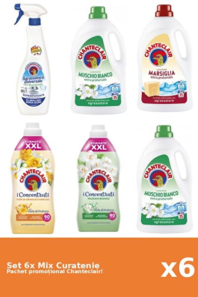 Chanteclair Set of 6 Chanteclair Cleaning Mix: Baking Soda, Marseille, Orange...