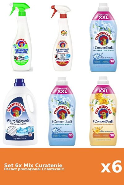 Chanteclair Set 6 Mix Curatenie Chanteclair: Lamaie, Lotus, Clasic, Portocale...