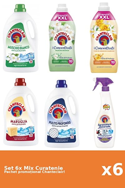 Chanteclair Set 6 Mix Curatenie Chanteclair: Marsilia, Portocale, Clasic, Mos...