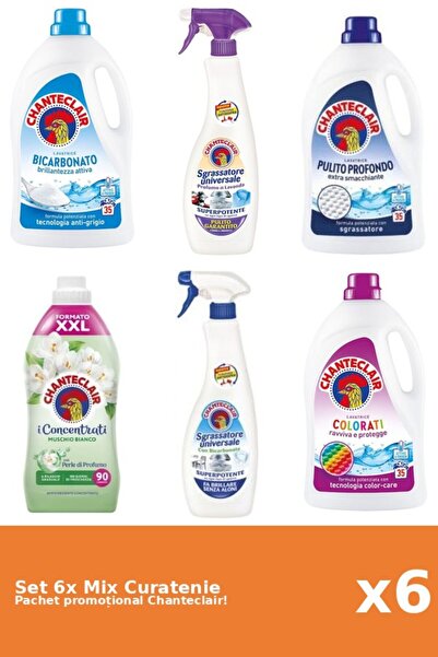 Chanteclair Set 6 Mix Curatenie Chanteclair: Bicarbonat, Clasic, Color, Mosc ...