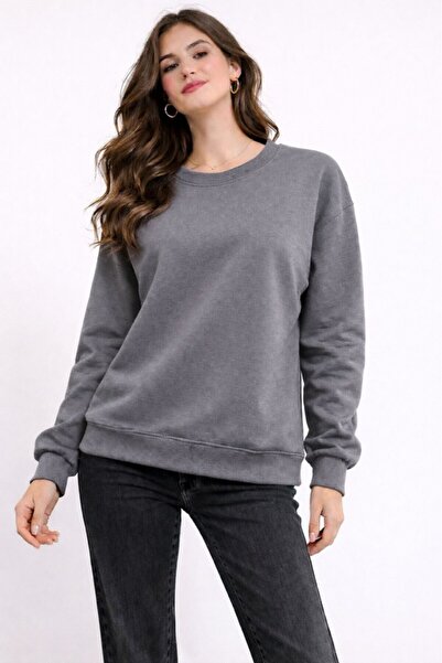 CGA Women's Sweatshirt Basic Crew Neck Basic Sweatshirt