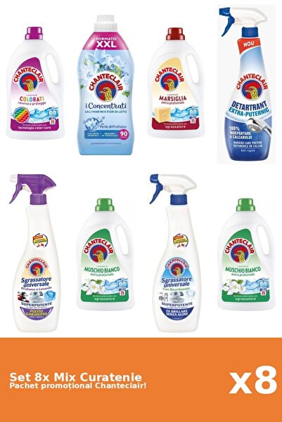 Chanteclair Set 8 Mix Curatenie Chanteclair: Bicarbonat, Lotus, Color, Putern...