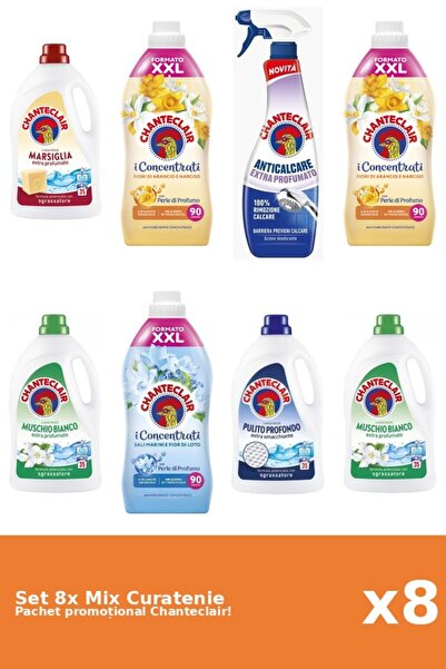 Chanteclair Set 8 Mix Curatenie Chanteclair: Lotus, Clasic, Portocale, Parfum...