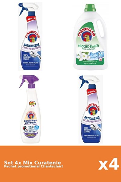 Chanteclair Set 4 Mix Curatenie Chanteclair: Parfumat, Mosc Alb