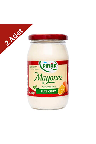 Pınar Cam Mayonez 300 g x 2 Adet - Pürüzsüz Kıvamlı ve Kaliteli Mayonez