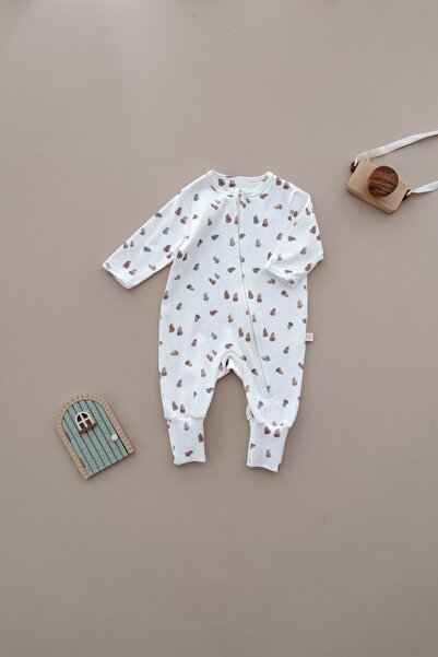 Oh La La Koala For Little Ones Armut Printed Calmy Series Zippered Jumpsuit