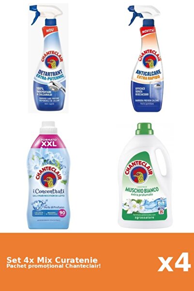 Chanteclair Set 4 Mix Curatenie Chanteclair: Lotus, Rapid, Puternic, Mosc Alb