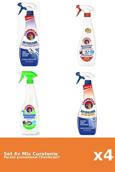 Chanteclair Set 4 Mix Curatenie Chanteclair: Lamaie, Marsilia, Parfumat, Rapid