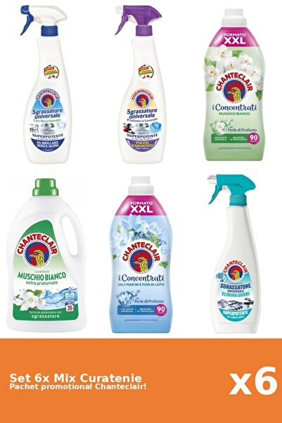 Chanteclair Set 6 Mix Curatenie Chanteclair: Bicarbonat, Lotus, AntiMiros, Mo...