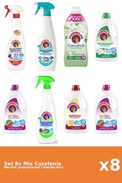 Chanteclair Set 8 Mix Curatenie Chanteclair: Lamaie, Color, Mosc Alb, Marsili...