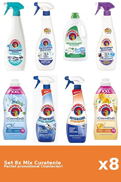 Chanteclair Set 8 Mix Curatenie Chanteclair: Bicarbonat, Lotus, Portocale, Pu...
