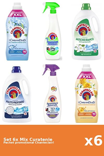 Chanteclair Set 6 Mix Curatenie Chanteclair: Lamaie, Lotus, Clasic, Portocale...