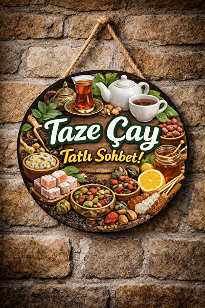 Mayeka Cafe Restoran İçin Çay Ocağı Duvar Kapı Tablo Süsü Ahşap Askılı Pano T...