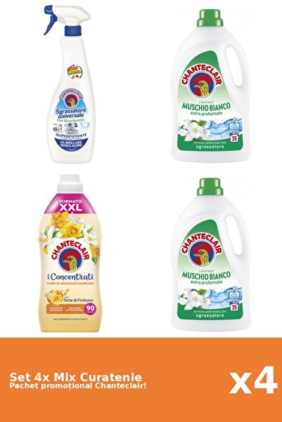 Chanteclair Set 4 Mix Curatenie Chanteclair: Bicarbonat, Portocale, Mosc Alb