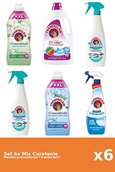 Chanteclair Set of 6 Chanteclair Cleaning Mix: Lotus, Classic, Color, White M...