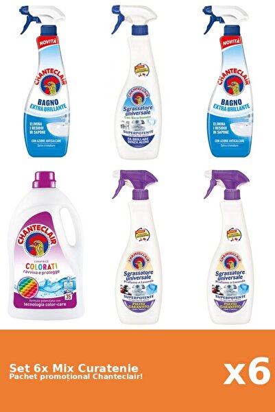 Chanteclair Set 6 Mix Curatenie Chanteclair: Bicarbonat, Clasic, Color, Mosc ...