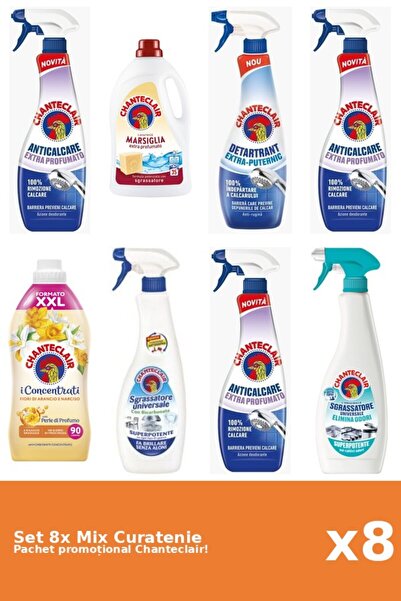 Chanteclair Set 8 Mix Curatenie Chanteclair: Bicarbonat, Portocale, Puternic,...