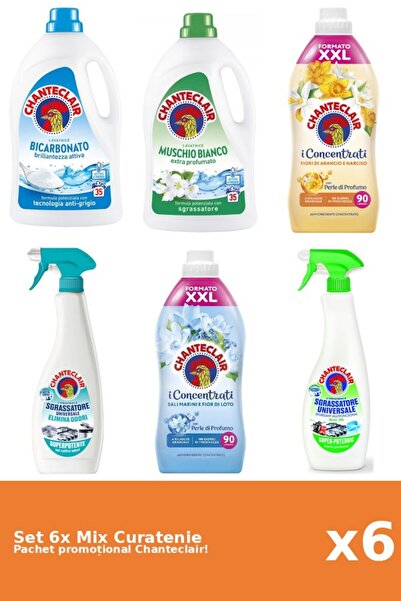 Chanteclair Set 6 Mix Curatenie Chanteclair: Lamaie, Bicarbonat, Lotus, Porto...