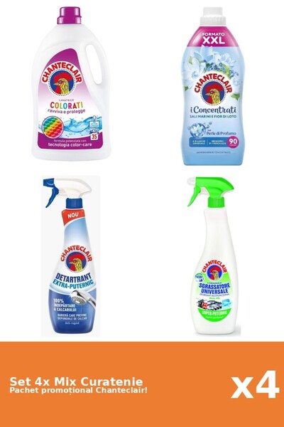 Chanteclair Set 4 Mix Curatenie Chanteclair: Lamaie, Lotus, Color, Puternic