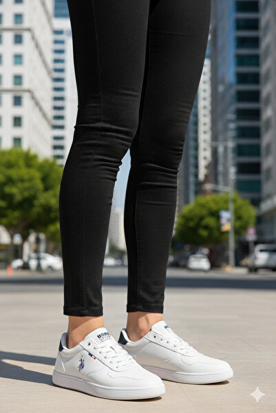 U.S. Polo Assn. Original Unisex Sneakers White Sports Shoes