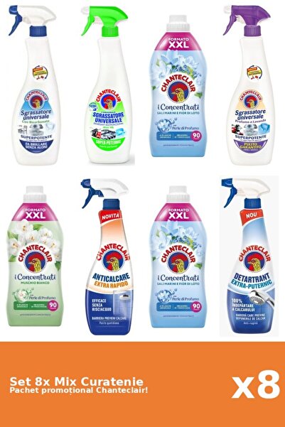 Chanteclair Set 8 Mix Curatenie Chanteclair: Lamaie, Bicarbonat, Lotus, Puter...