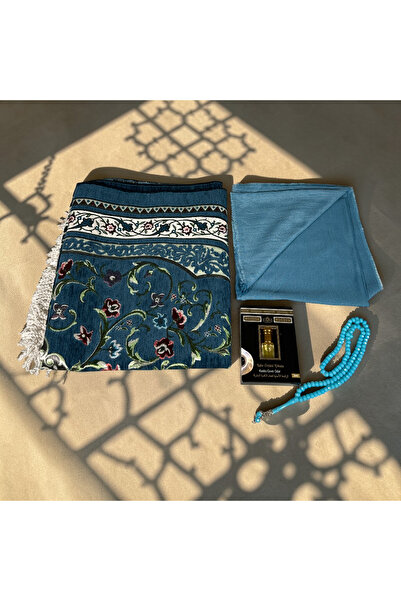 Zey-Al Renk Uyumlu Seccade Seti | Seccade, Eşarp, Tesbih ve Kabe Örtüsü Kokul...
