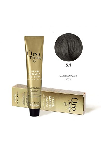 Fanola كريم تلوين الشعر أورو بورو 6.1 أشقر داكن رمادي 100 مل