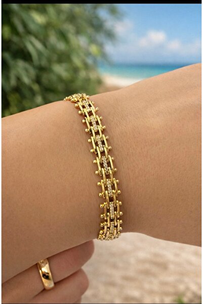 Lunays Xuping Braided Chain Model Zircon Stone Women's Bracelet