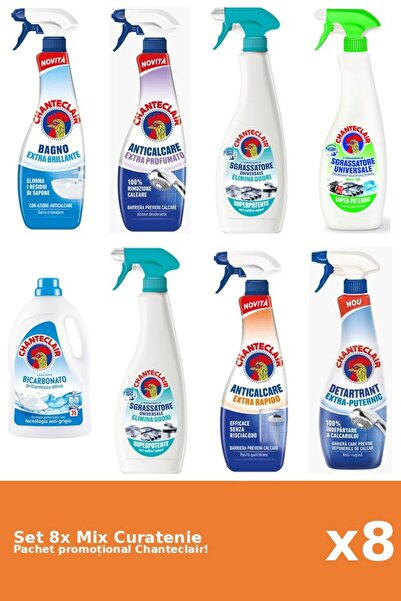Chanteclair Set 8 Mix Curatenie Chanteclair: Lamaie, Bicarbonat, Clasic, Pute...