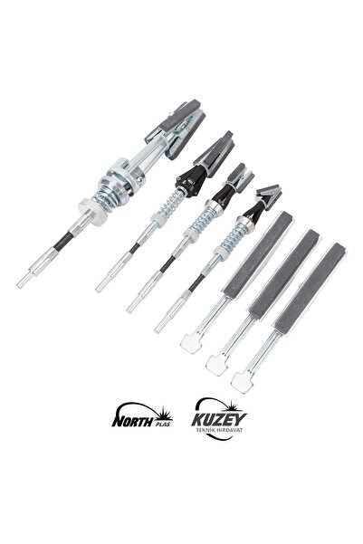 Kuzey Ayarlanabilir Silindir Honlama Alet Kiti 7 Adet Motor Silindir Bileme A...