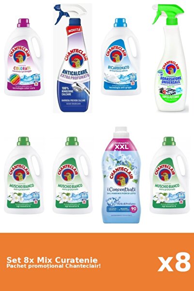 Chanteclair Set 8 Mix Curatenie Chanteclair: Lamaie, Bicarbonat, Lotus, Color...