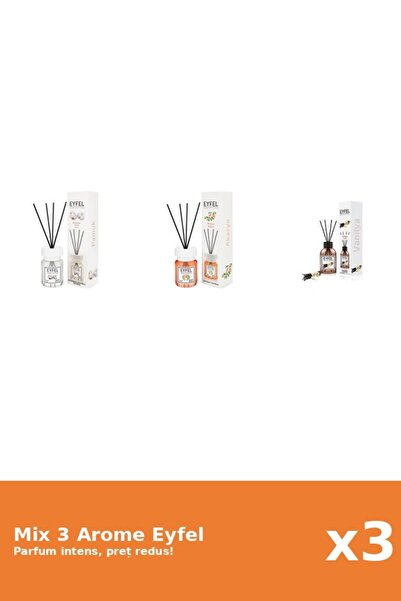 Eyfel Set 3 Mix Eyfel: 1x Acacia, 1x Bumbac, 1x Vanilie