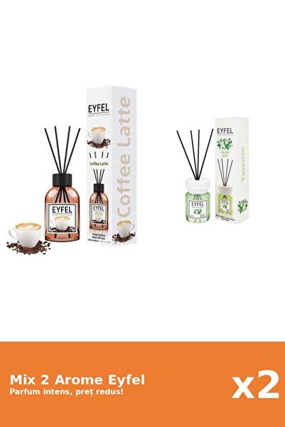 Eyfel Set 2 Mix Eyfel: 1x Cafea, 1x Iasomie