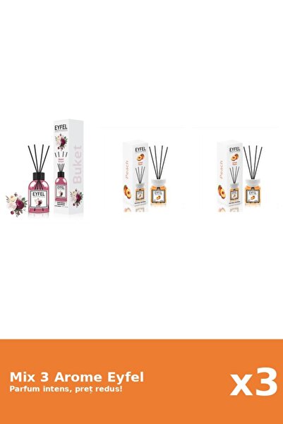 Eyfel Set 3 Mix Eyfel: 1x Bouquet, 2x Piersica